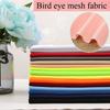 Bird's Eye Mesh Fabric Knitted By The Meter for Clothing Dresses T-shirt Sewing Plain Quick-drying Sportswear Textile Breathable