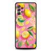 Чехол для телефона Samsung Galaxy A55 A53 A52 A52S A51 A41 A35 A32 A25 A23 A15 A13 A71 A72 Мягкий ТПУ Свежие Летние Фрукты Лимон Вишня