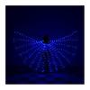 Glowing Wings for Special Events LED Light Up Belly Dance Adults Kids, Halloween Costume Performance Props Dazzling Stage with Colorful Lights,