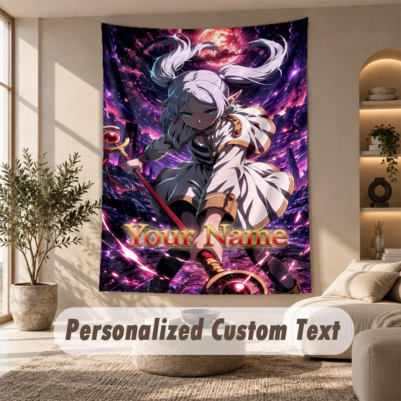 Tapestry Custom Name Text, Wall Hanging Tapestry Home Room DecorFrieren Beyond Journey's End