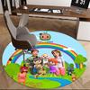 CoComelon Family,Rainbow Adventure Chair mat Round Rug Office carpet, Non slip, Suitable for Living Rooms, Bedrooms decor.1205267a