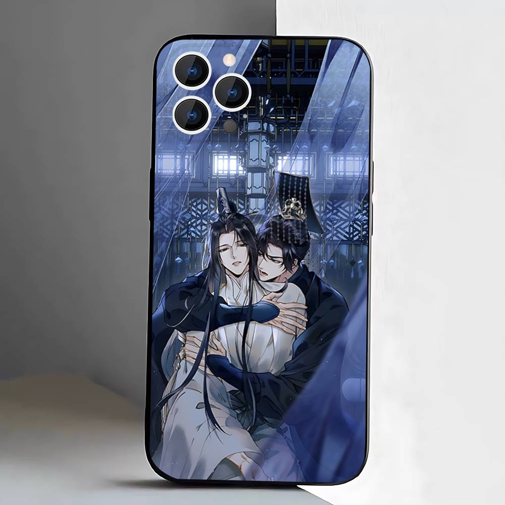 Чехол для телефона 'Хаски и его Белый Кот Шицзунь' для iPhone 17,16,15,14,13,12,11,Pro,XS,Max,XR,Plus,E,SE4,Mini Черный Мягкий Чехол
