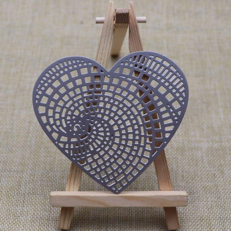 1 Pcs Heart Design Metal Die Cutting Dies Stencil Scrapbooking Photo Album Card Paper Craft DIY
