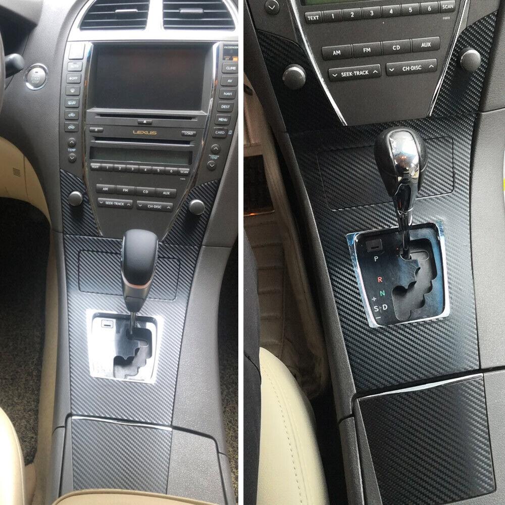 Для Lexus ES 2006-2012 3D узор из углеродного волокна внутренняя отделка своими руками наклейки на центральную консоль шестерня приборной панели воздушная дверь