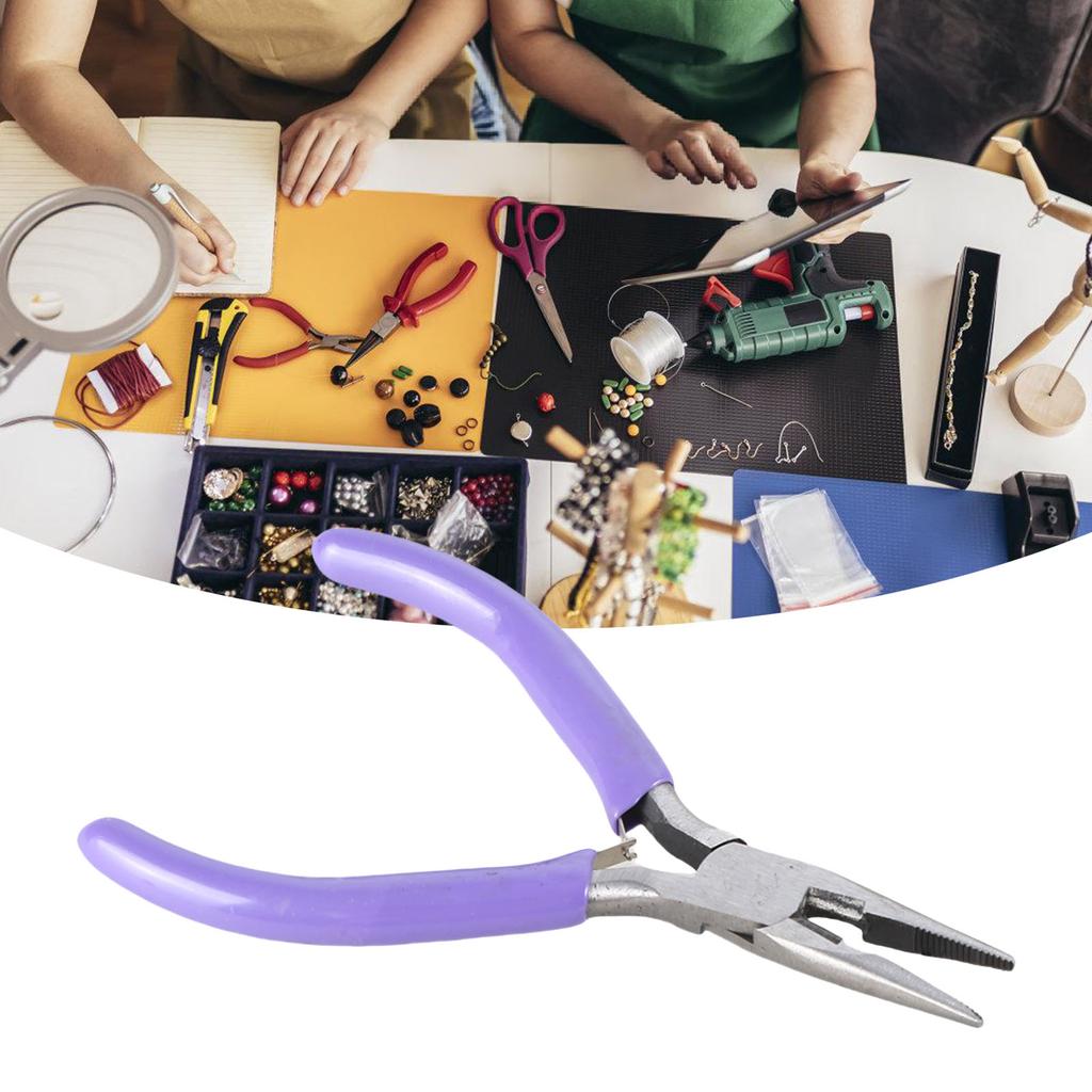 Миниатюрные остроносые плоскогубцы ручной работы, портативный пружинный небольшой инструмент для мастеров-любителей ювелирных изделий, сложных изделий из бисера
