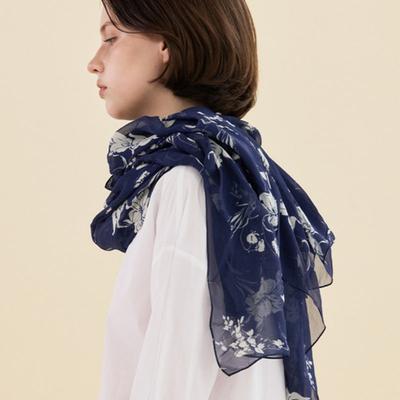 2DREAMERS Midnight Bloom Long Scarf