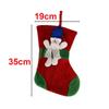 Snowman Christmas Stocking Lined Christmas Tree Hanging Ornament Gift Bag Stocking  Home Decoration