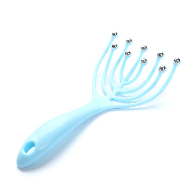 Массажер для головы с девятью когтями, релаксация кожи головы, глубокий массаж, массажная расческа с девятью бусинами