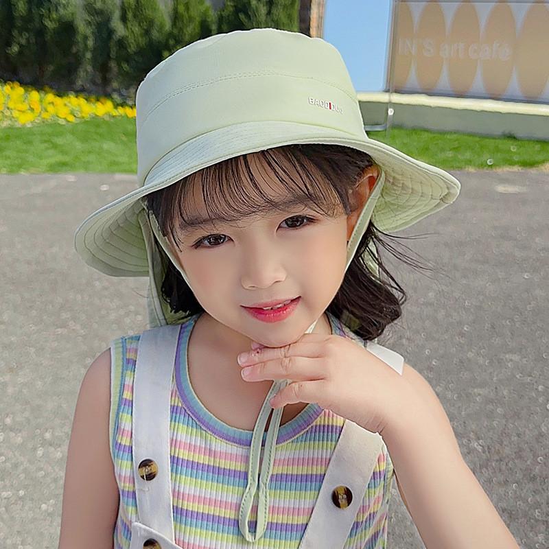 Childrens Uv Shield Hat With Wide Brim And Soft Fabric For Beach Vacation