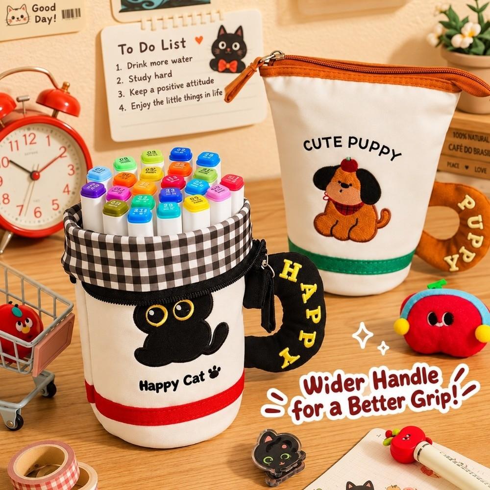 Large Capacity Pencil bag Cartoon Pen Holder Multifunctional Pencil Case Stationery Storage