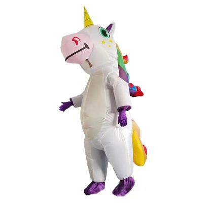 Надувной костюм единорога для мужчин и женщин, одежда для косплея на вечеринку, забавный костюм, карнавальный костюм в стиле аниме на Хэллоуин