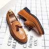 Trend Leather Shoes for Men Business British Style Casual Dress Slip On Man Formal Party Mens Designer All-match Wedding Oxfords