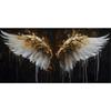 Abstract Angel Wings Canvas Painting Vintage Wall Art Black and White Wings Poster Print For Bedroom Living Room Home Decor