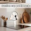 Suction Cup Rotating Pot Lid Rack Chopping Board Cutting Board Hooks Kitchen Multifunctional Nail-free Wall Mounted Shelves