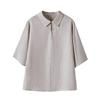 Women's Retro Dolman Sleeve Linen Shirt - Autumn 2025 Collection