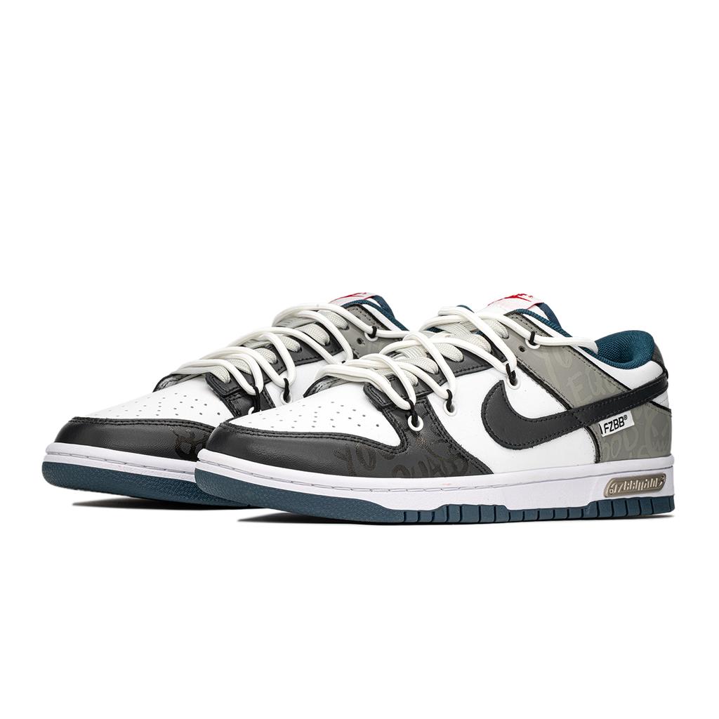 Nike Dunk Slip Resistant Abrasion Resistant Slip Resistant Abrasion Resistant Low top Skateboard Shoes Men's Black Gray DD1391-400(TeamA-S-BOX)