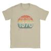 50 Years Old 1976 Vintage 50th Birthday Unisexs T Shirts  Awesome Tee Shirt Short Sleeve Round Collar TShirts Cotton Adult Tops