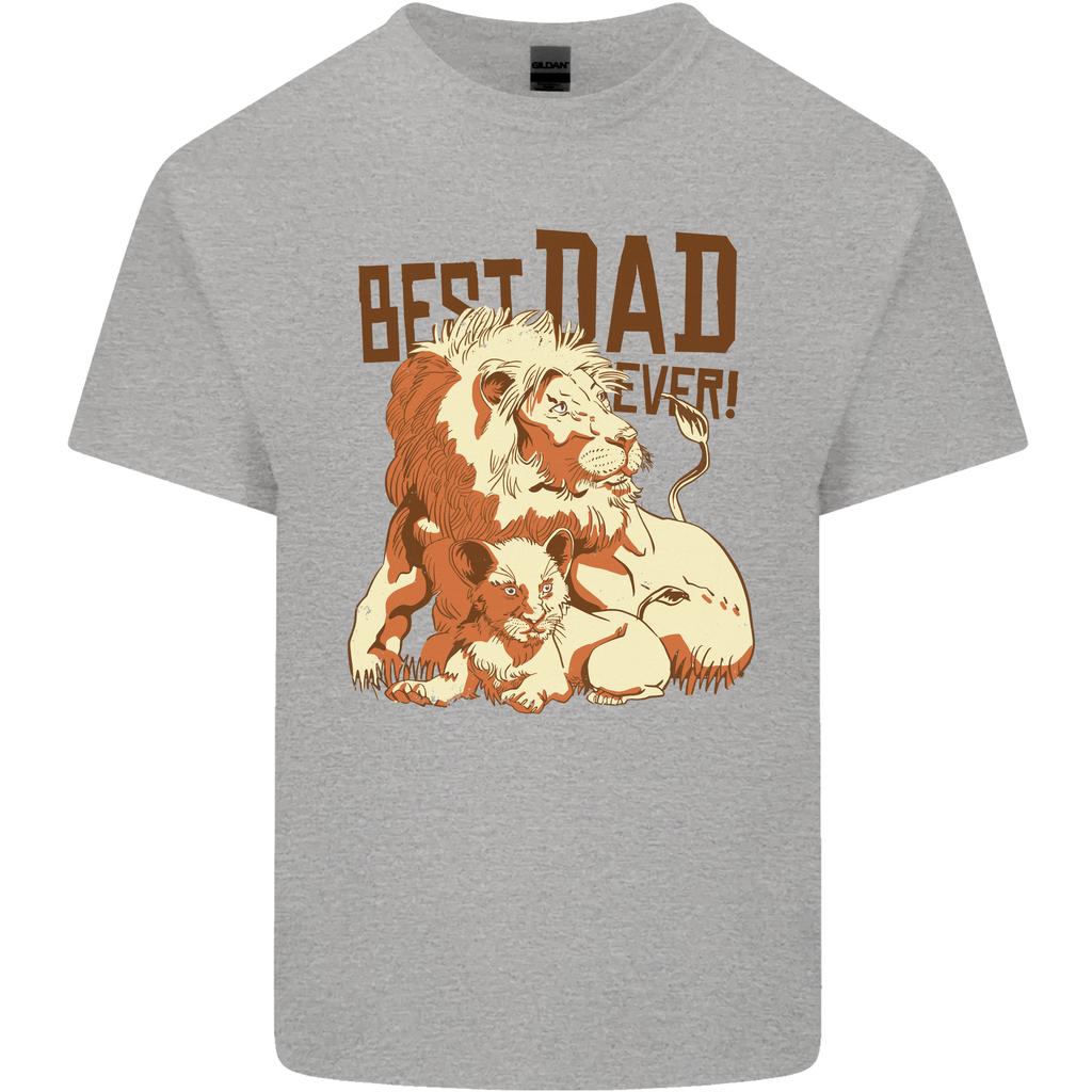 Lion Best Dad Ever Funny Fathers Day Unisexs Light Cotton TShirt