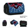 Printed Polyester Pencil Case, Large-Capacity Storage Bag, Double-Layer Flip Cover, Stationery Box.