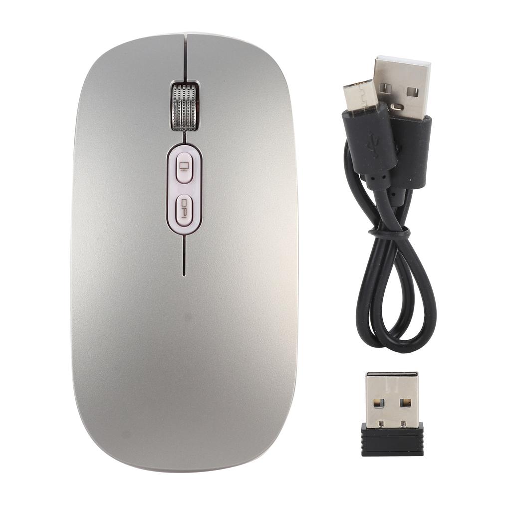 Mouse Bluetooth 2.4Ghz Wireless Optical Silent for Computers 1600DPI Low Power Consumption