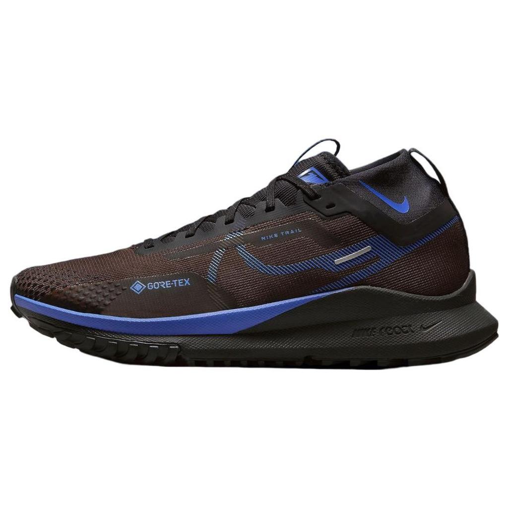 Nike React Pegasus Trail 4 GORE-TEX Velvet Brown Blue Мужские кроссовки черные золотисто-моховые средне-синие FB2193-200