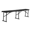 VEVOR Plastic Folding Bench, 6 ft Portable Bench for Outdoor Picnic Party Camping Dining