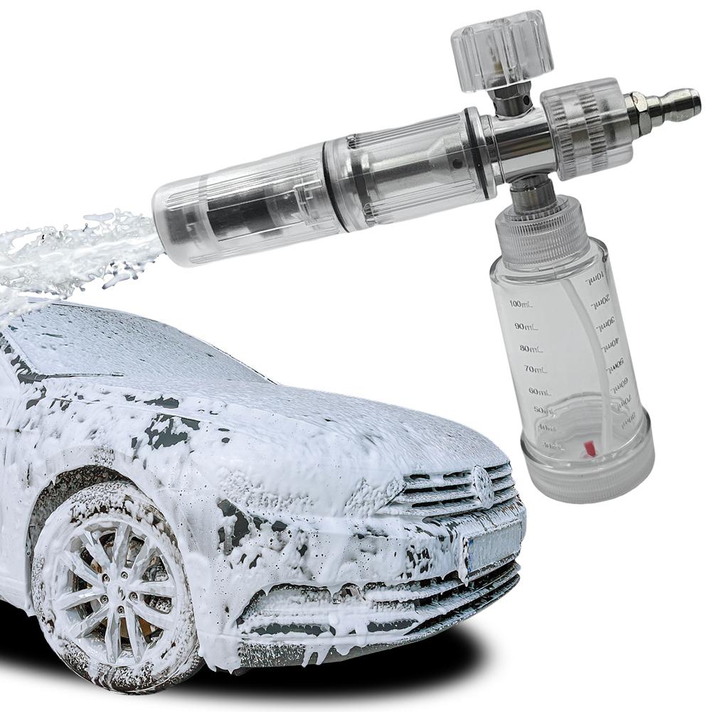 100ml Liquid Foam Sprayer with 1/4 Inch Quick Connector 4500PSI Pressure Washer Gun Foam Spray Pot Car Wash Accessories
