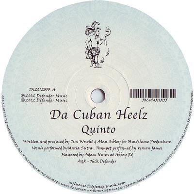 12-дюймовая пластинка DA CUBAN HEELZ Quinto IN2012053 Influence 2002 UK Dance Electronica Б/у
