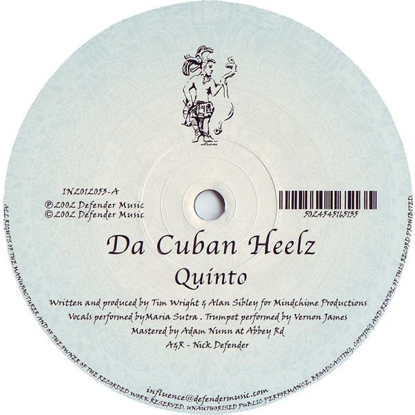 12-дюймовая пластинка DA CUBAN HEELZ Quinto IN2012053 Influence 2002 UK Dance Electronica Б/у