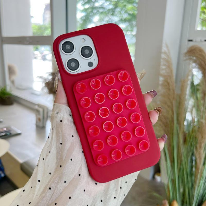 Многофункциональная силиконовая присоска - подставка для телефона и наклейка на заднюю панель