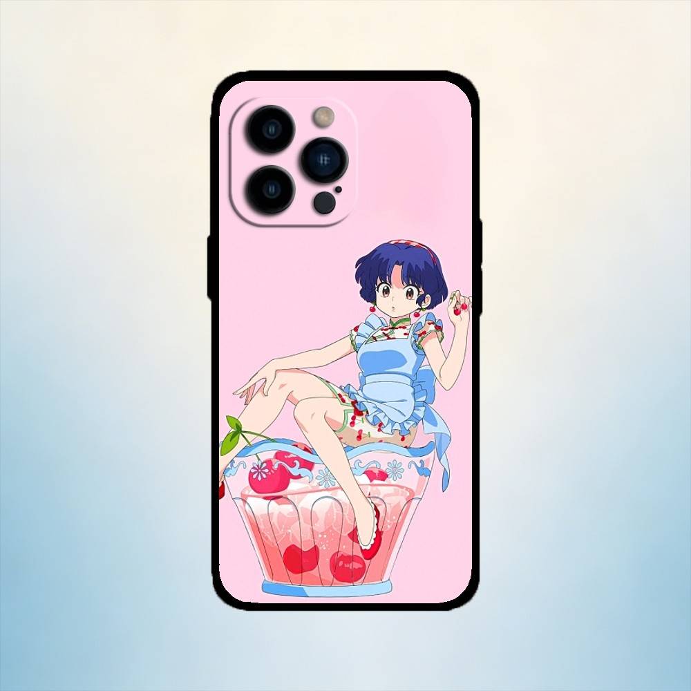 Чехол для телефона AAA Anime Ranko для iPhone 17,16,15,14,13,12,11 Plus,Pro Max,XS, Мягкий силиконовый черный чехол