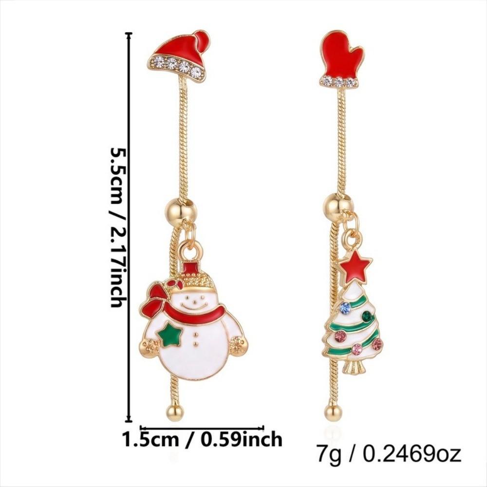 Asymmetric Design Drop Earrings For Women Holiday Party Earrings Christmas Celebration
