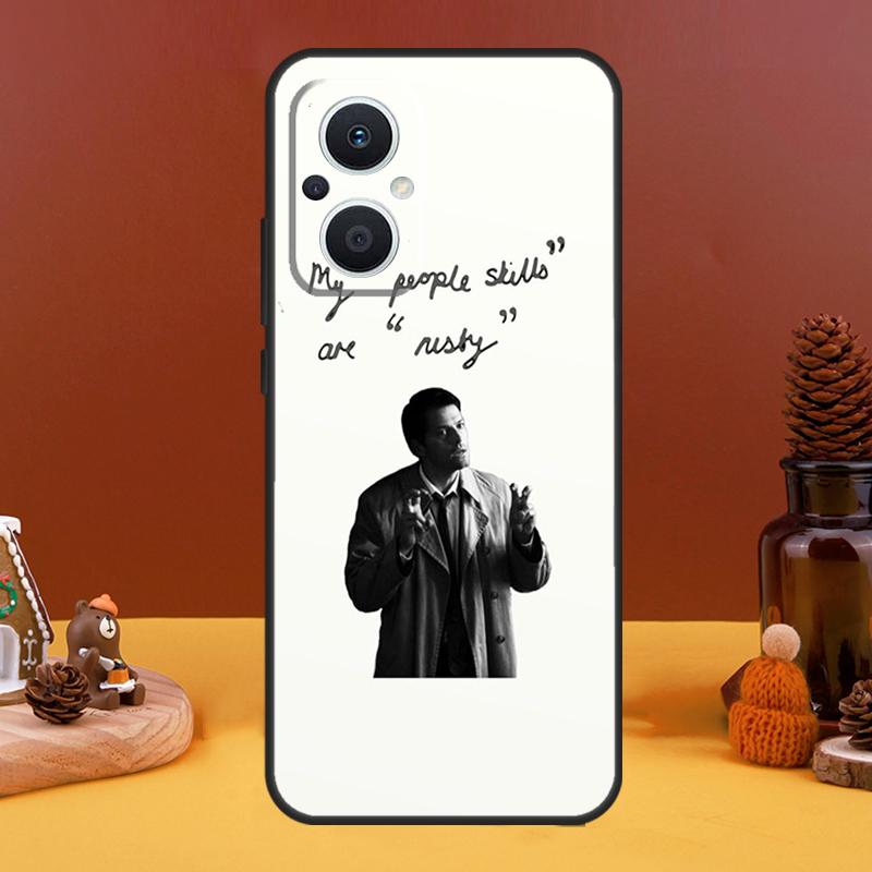Чехол Supernatural с Ангелом Кастиэлем для OPPO Reno 4Z 5Z 8T 10 Pro 11 F 4 6 7 8 5 Lite OPPO Find X6 X5 Pro X2 X3 Lite