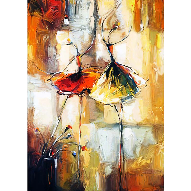 Абстрактная танцующая девушка скандинавский плакат печать впечатление акварель картина настенная живопись холст картина гостиная декор куадро