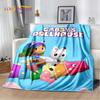 Cute Gabbys Dollhouse Cartoon Blanket,Soft Throw Blanket for Home Bedroom Bed Sofa Picnic Travel Office Rest Cover Blanket Gift