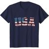 USA Flag Stars and Stripes for Patriotic Independence Day T-Shirt