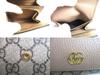 Authentic GUCCI Double G Dusty Pink Leather Bifold Wallet Compact Wallet #a188  Refurbished
