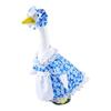 Yousheng Spring Flower Porch Goose Outfit for 23Inch Cement Goose Wildflower Floral Goose Clothes for Spring Summer Outdoor Patio Yard Lawn Decoration
