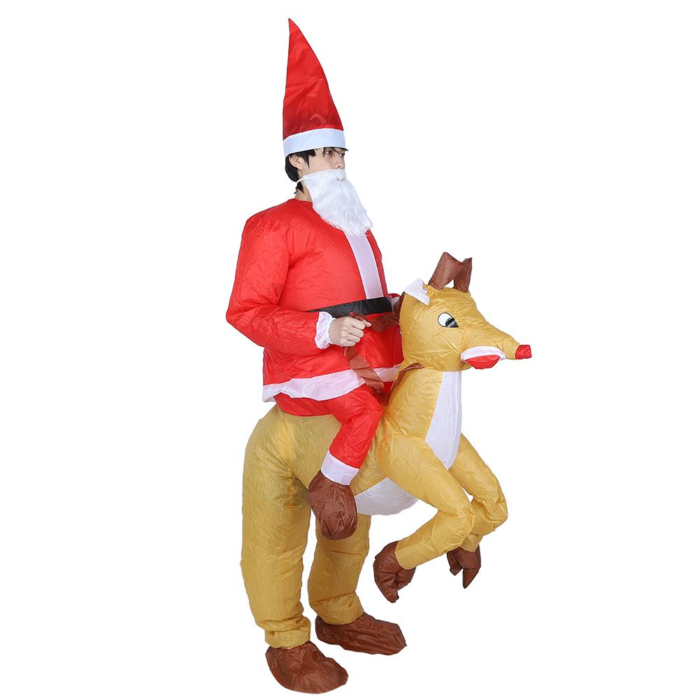 Рождественский Санта-Клаус, надувной костюм для Хэллоуина, украшения вечеринки, Санта