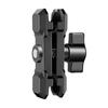 Securely Clamp-Camera Phone Aluminum Alloy RAM Mount Double Socket Arm for 1-Inch Diameter Ball Holder 3.54in Long