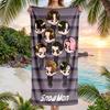Snowman Band Fashion Beach Towel: Ideal for Summer Adventures Soft, absorbent and quick drying suitable for swimming and bathing