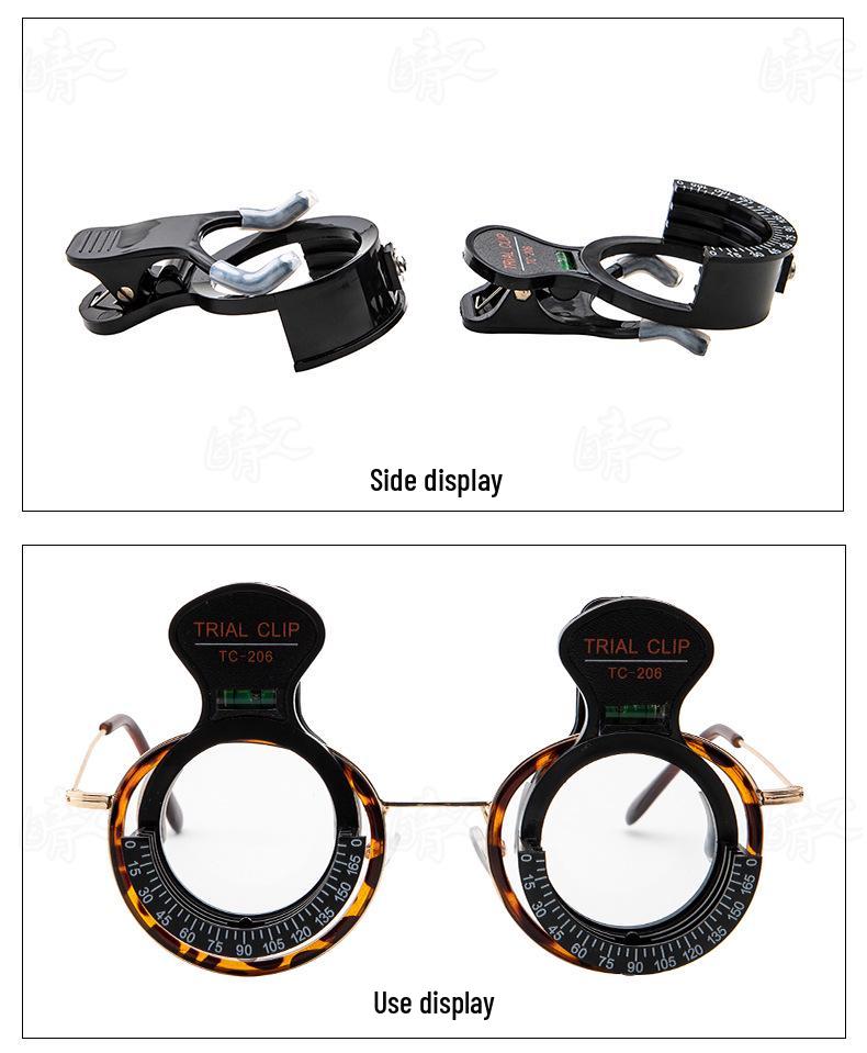 Adjustable Horizontal Monocular Trial Frame with Balance Meter - Optometry Eyeglasses Instrument for Ophthalmic Use