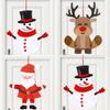 3pcs/set Santa Claus Santa Claus Pendant Cartoon Christmas Wall Hanging  Holiday Party