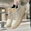 New Genuine Leather Mens Sneakers Fashion High Top Casual Shoes for Men High Quality Business Designer Comfortable Walking Shoes