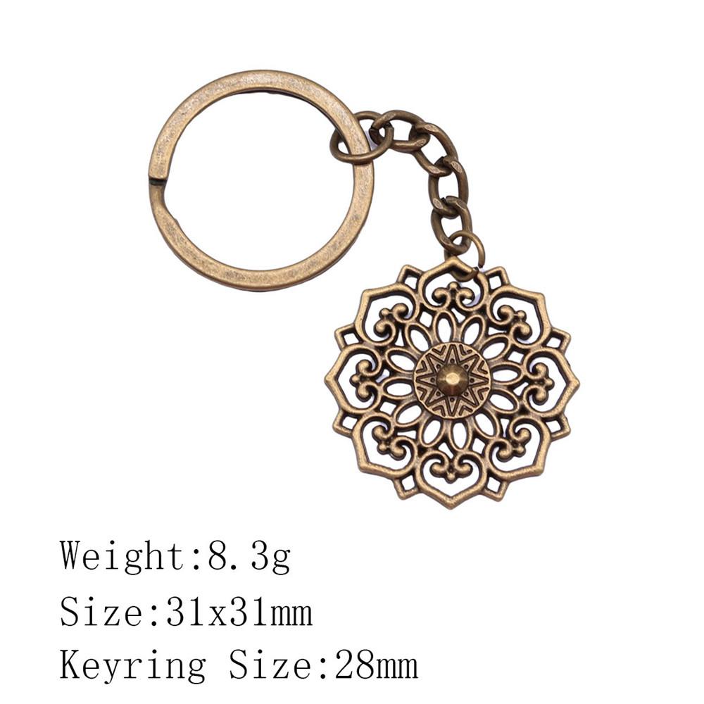 Новые поступления Брелок для ключей Женщина Цветок Жизни Брелок для ключей Biz Новинка в связках ключей