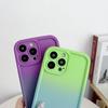 Luxury Dopamine Color Gradient Phone Case for iPhone 16 15 14 13 12 11 Pro Max XR XS MAX 7 8 Plus SE Full Lens Protective Shockproof Soft Cover