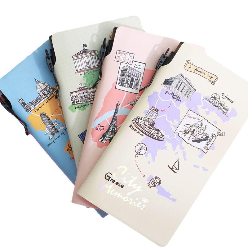 Travel Pen Holder Mini Portable Pocket-Sized Handy Book Soft-Cover Business Journal Gift Notepad