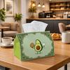 1pc Party Tissue Box,Playful Cartoon,Multifunctional Tissue Holder,Avocado Fruit Cookie Wine Glass,Outdoor Party Supplies, Everyday Desktop Tissue Sto