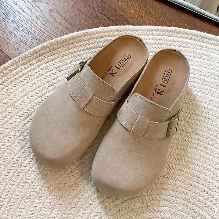 Модные и легкие ретро платформенные Birkenstocks женская верхняя одежда увеличивающая рост однопедальная сумка головка тапочки