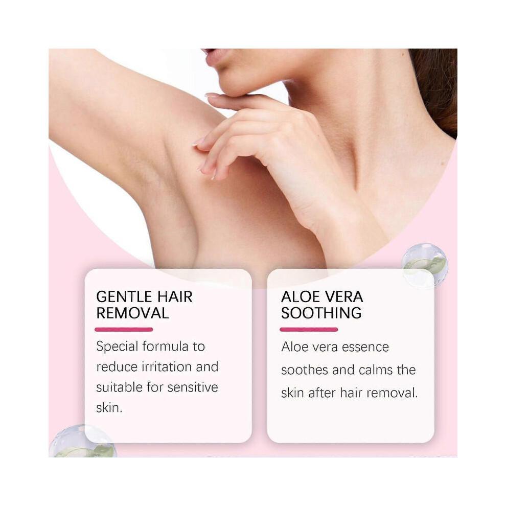 OUHOE body hair removal spray for smooth and delicate skin on the whole body, underarms and legs, gentle hair removal without irritation